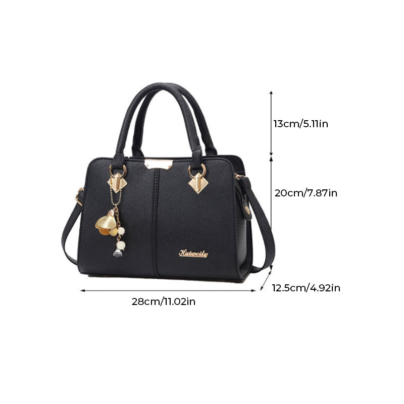 Solid Color One Shoulder PU Leather Bag