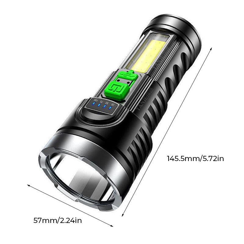 LED Strong Light USB Flashlight