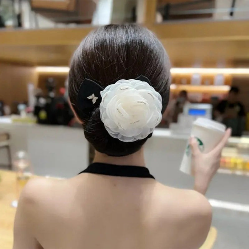 Exquisite Big Flower Deft Bun