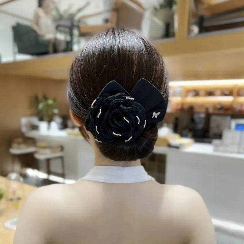 Exquisite Big Flower Deft Bun