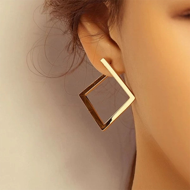 SQUARE HOOP EARRINGS