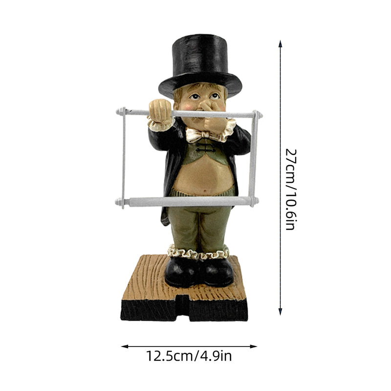 Gentleman Paper Towel Holder Decoration