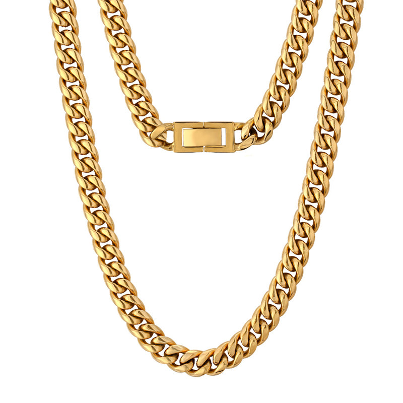 Titanium Steel Cuban Necklace
