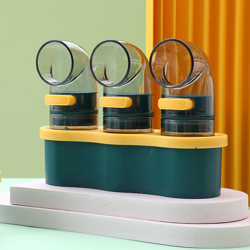 Arc press quantitative salt bottle