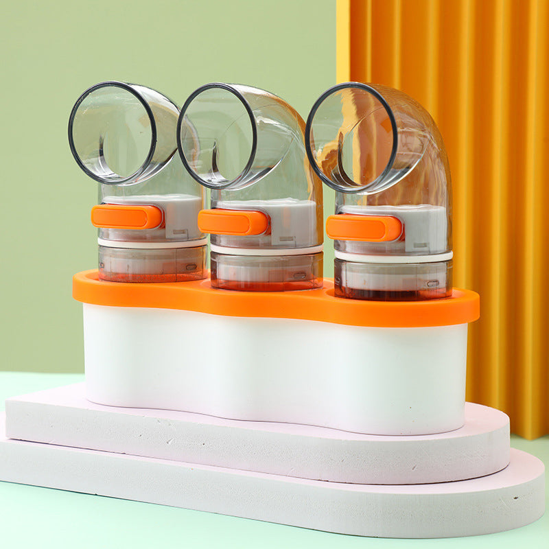 Arc press quantitative salt bottle