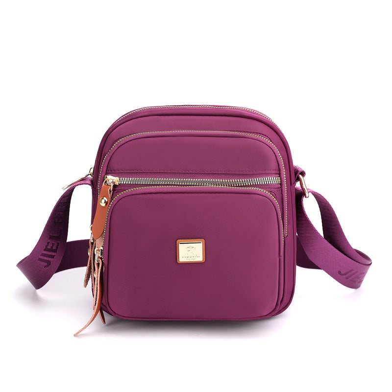 Multi Pocket Nylon Shoulder Bag