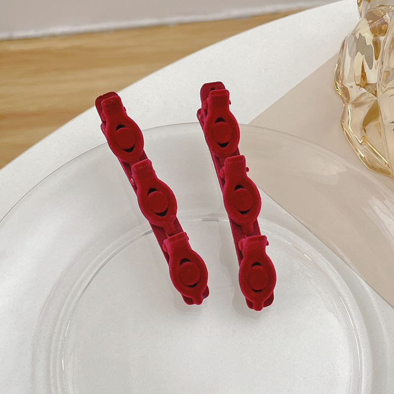 Sparkling Crystal Stone Braided Hair Clips