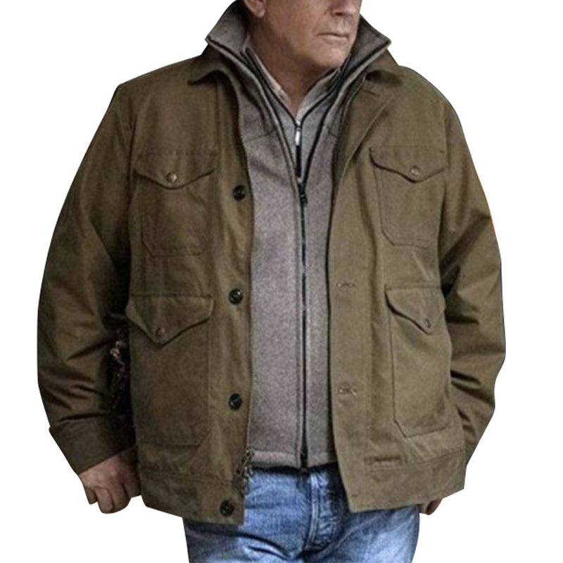 Denim Single Breasted Cotton Jacket