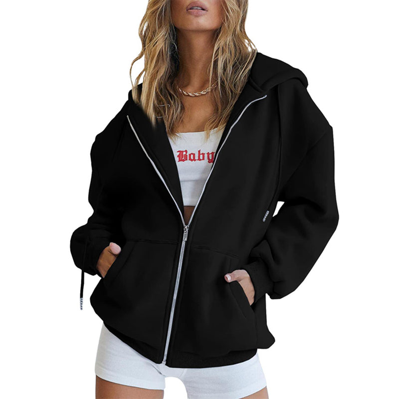 Drawstring Zipped Jacket