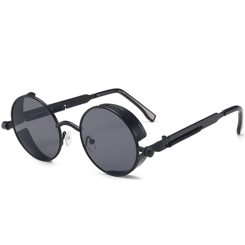 Sunglasses Steampunk Round Lens Metal Frame Unisex Glasses