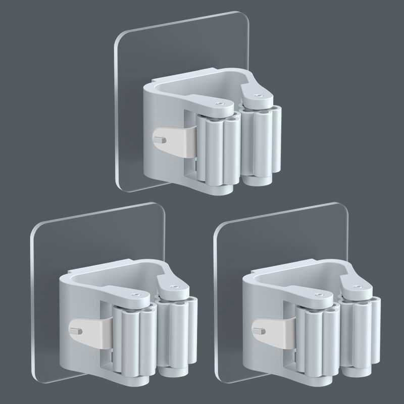 Wall Mounted Mop Holder (3 PCS)