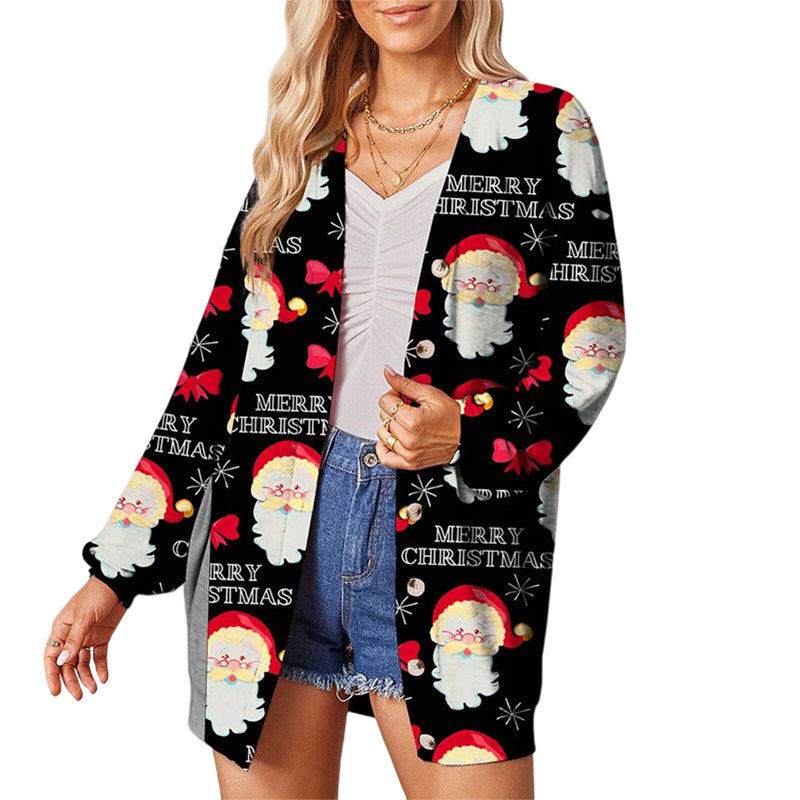 Christmas Button Cardigan Jacket