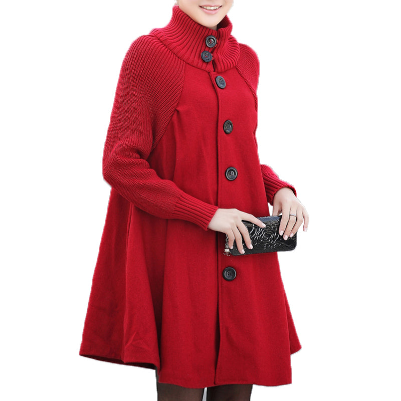 Oversized High Neck Bucket Coat