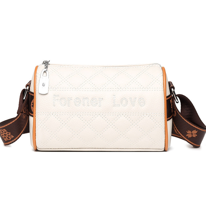 Lingge Cowhide Pillow Bag