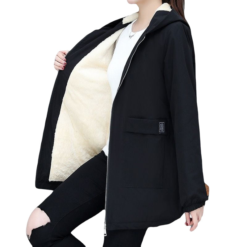 Fleece Solid Color Coat