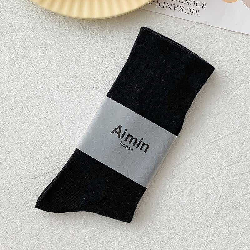 Girls' Solid Color Socks