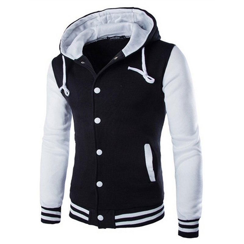 Men's Hooded Baseball Jacket