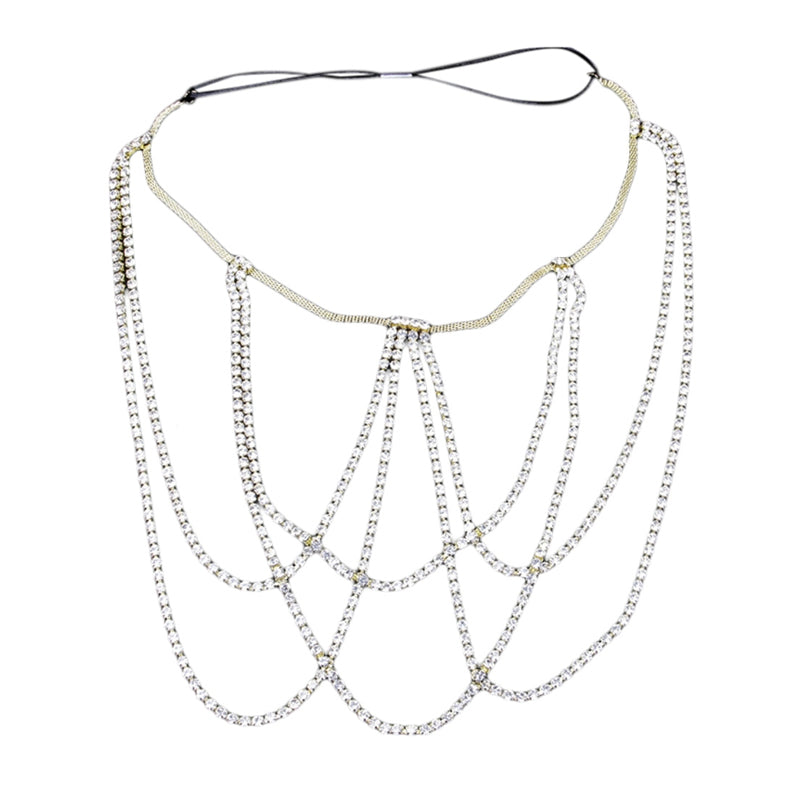 Rhinestone Multilayer Leg Chain