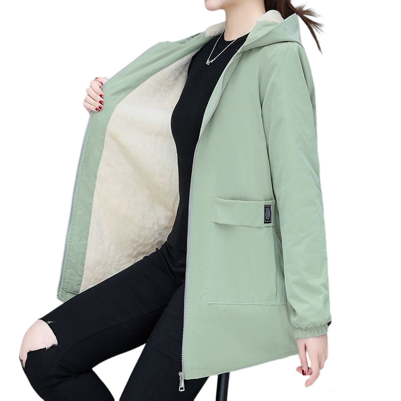 Fleece Solid Color Coat