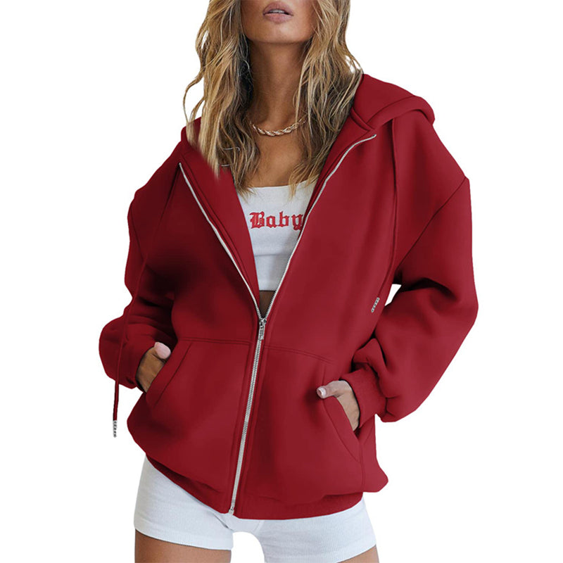 Drawstring Zipped Jacket