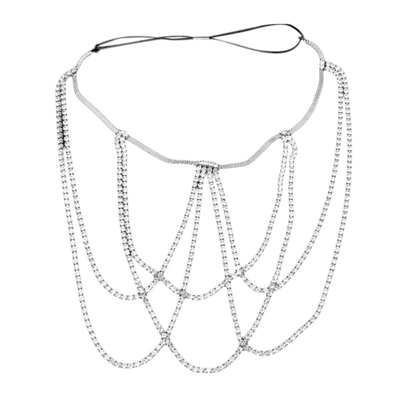 Rhinestone Multilayer Leg Chain
