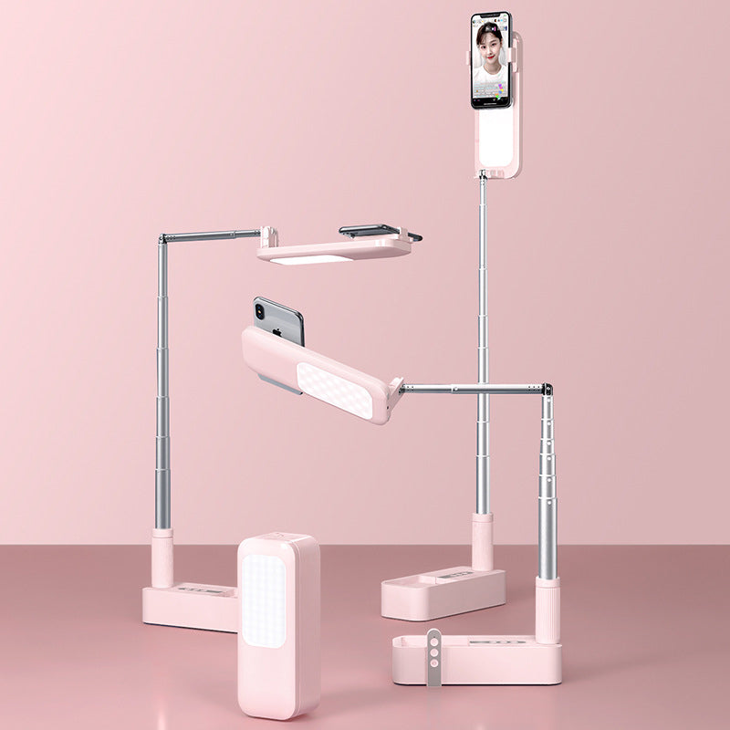 Multi-angle Phone Stand With Light For Cotent Creation