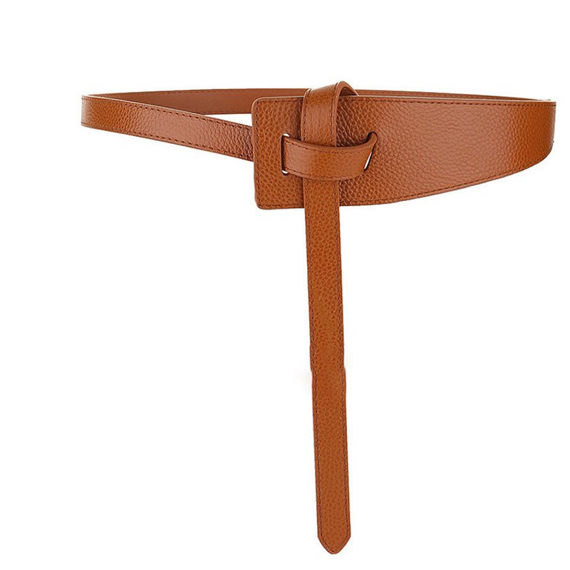 Ladies Fashion Belt Leather Wide Waist Seal