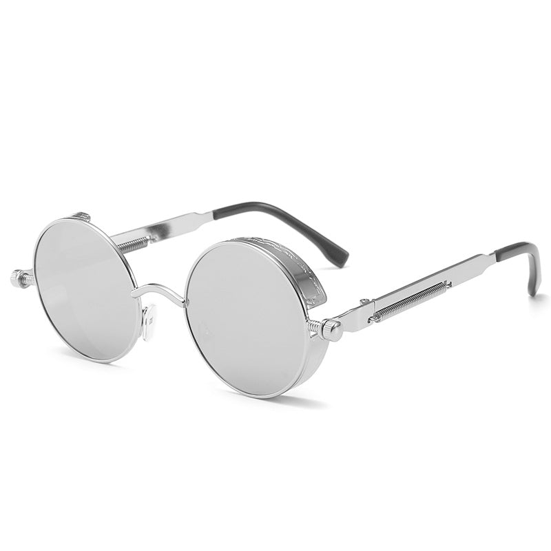 Sunglasses Steampunk Round Lens Metal Frame Unisex Glasses