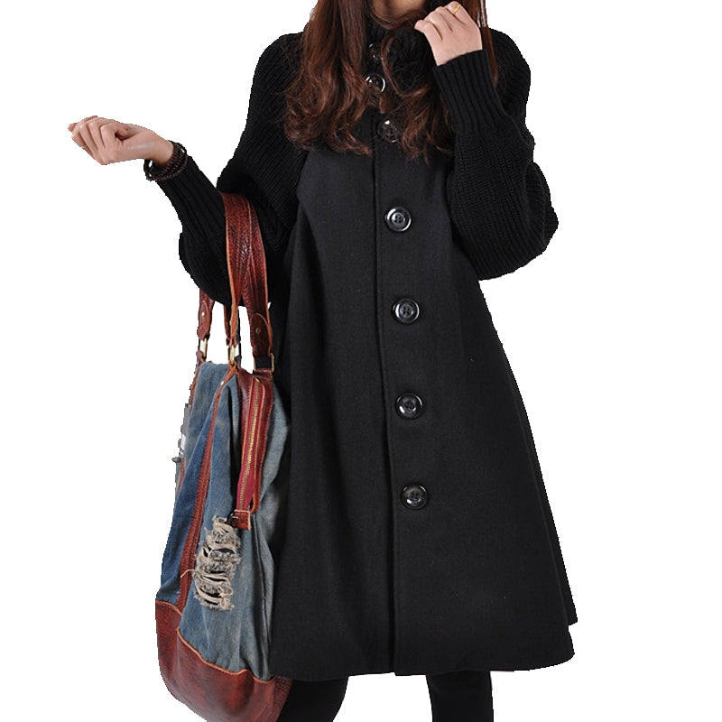 Oversized High Neck Bucket Coat