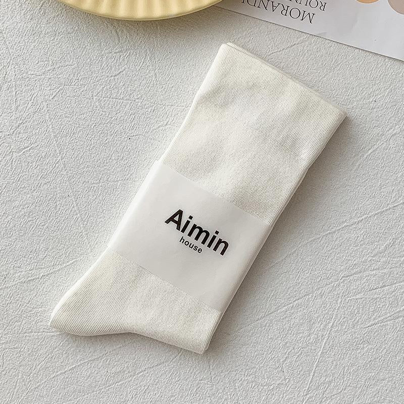 Girls' Solid Color Socks