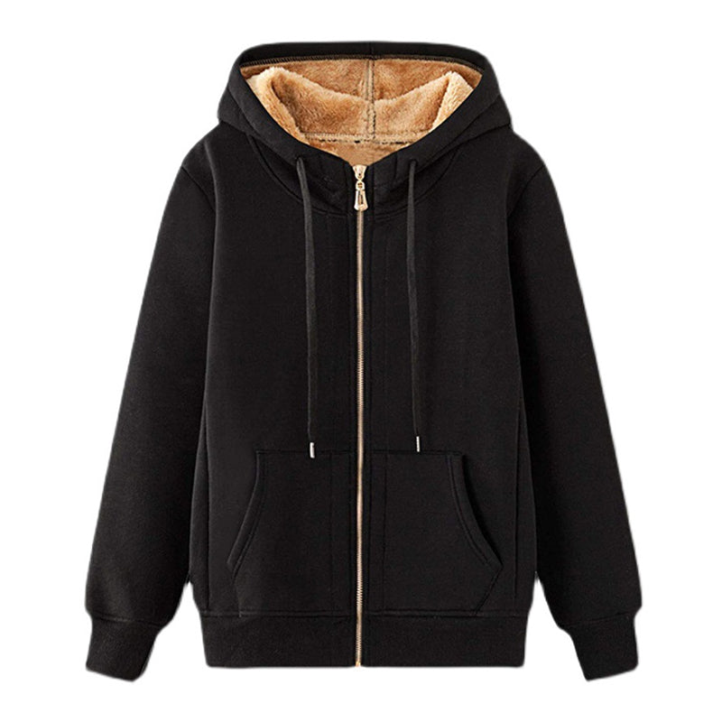 Hooded Zipped Fleece Jacket