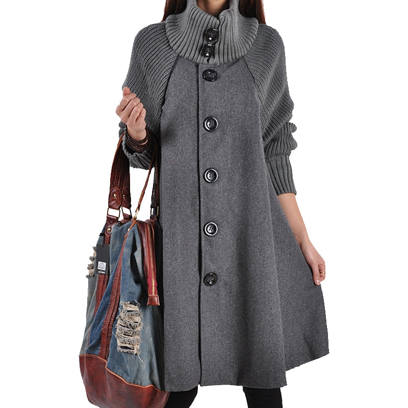 Oversized High Neck Bucket Coat