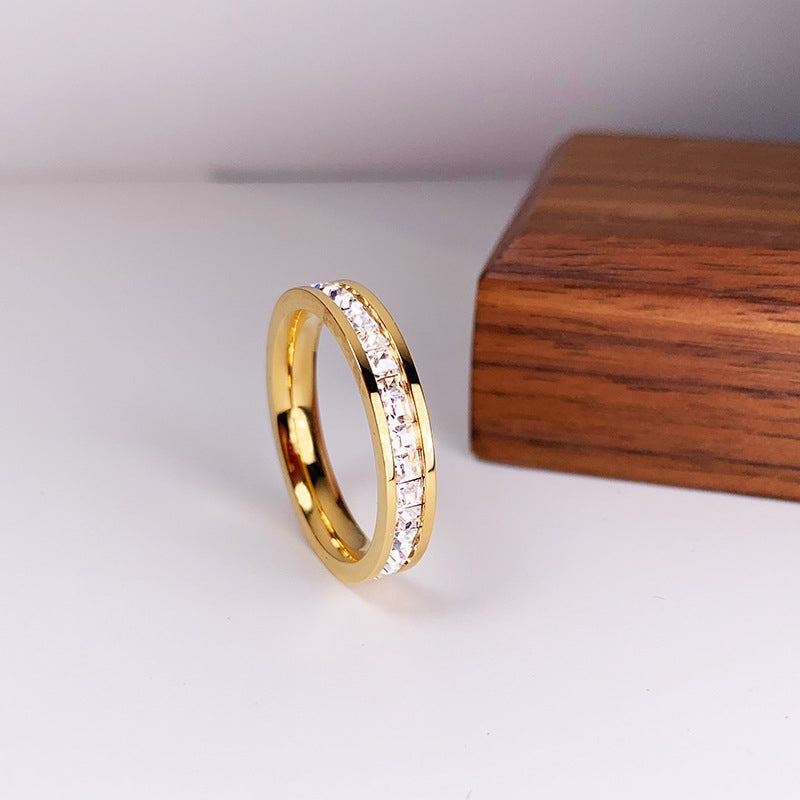 Titanium Plated Rose Gold Ring