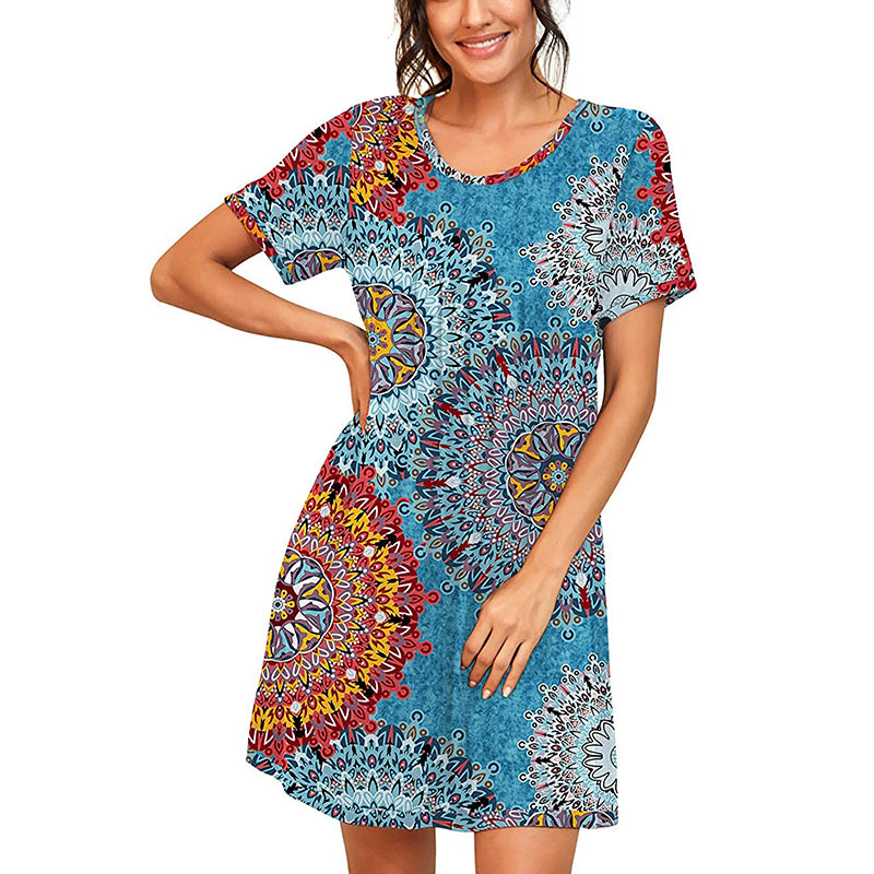 Printed Plus Size Dress