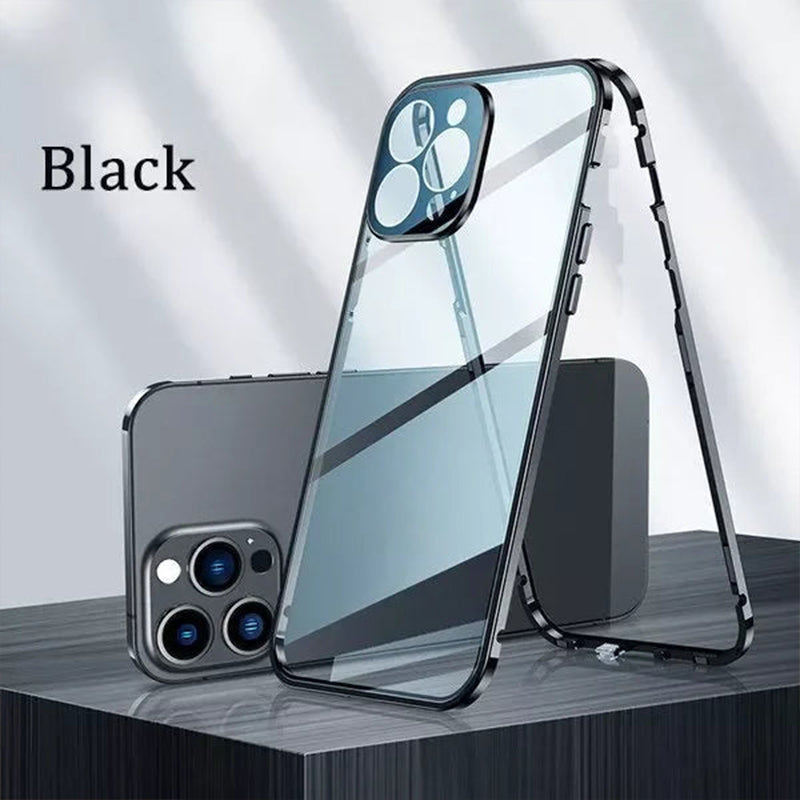 Magnetic Tempered Glass Double-Sided Phone Case