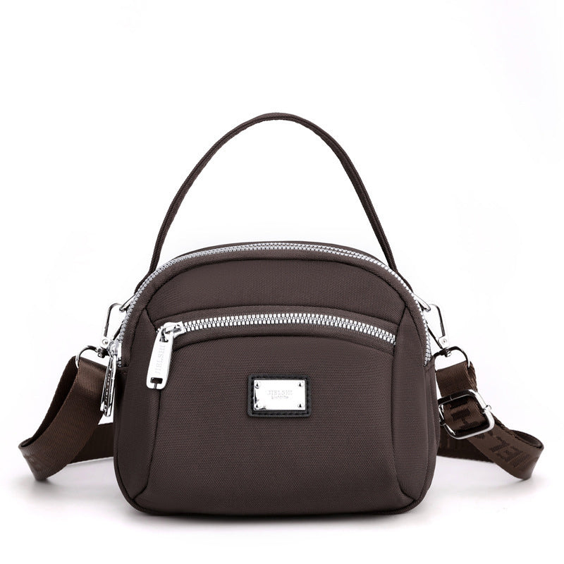 Lightweight Solid Nylon Crossbody Bag