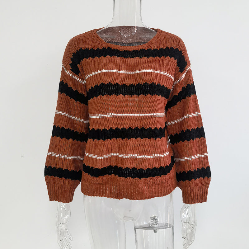 Striped Knit Sweater