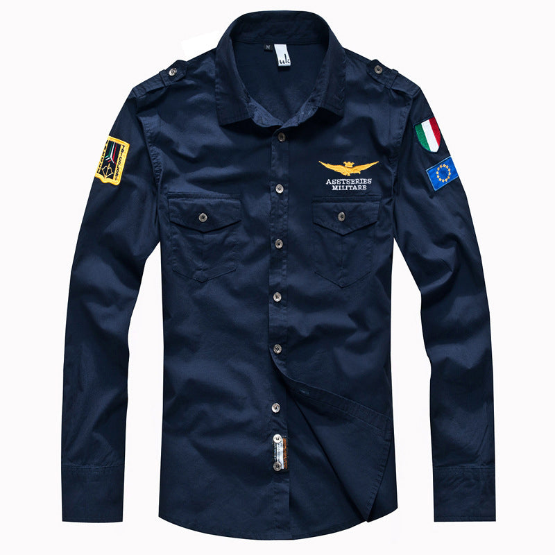 Aviator Men's Long Sleeve Shirt