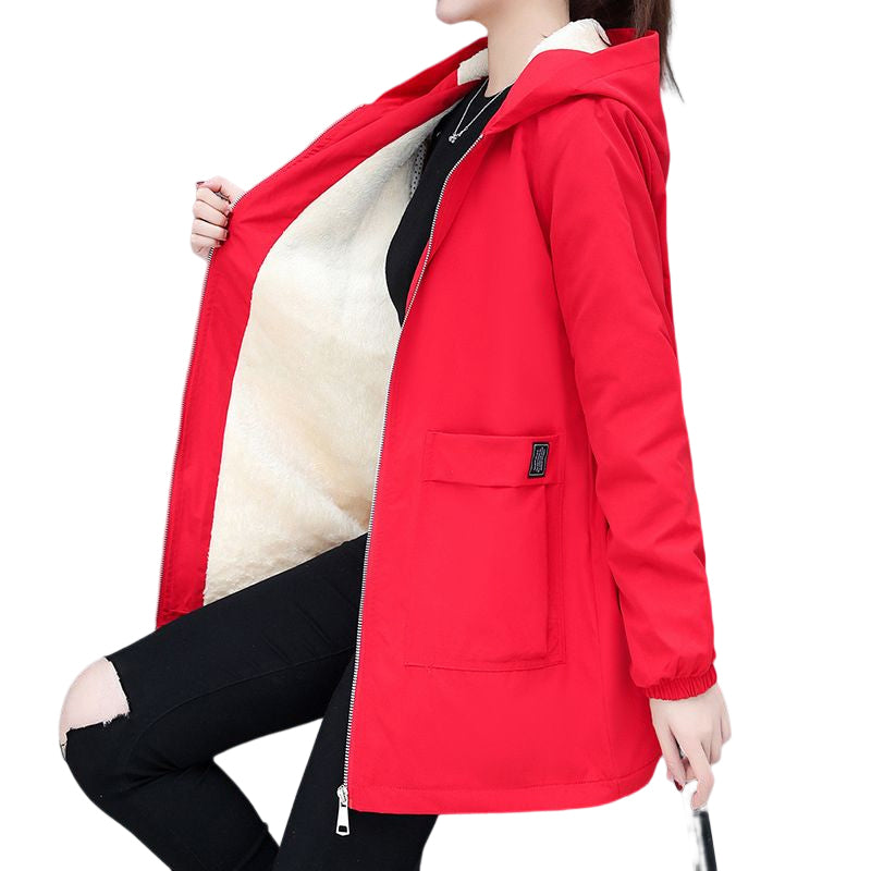 Fleece Solid Color Coat