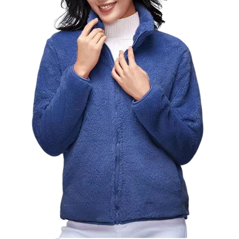 Zippered Jacket With Fleece Cardigan