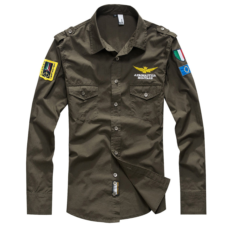 Aviator Men's Long Sleeve Shirt