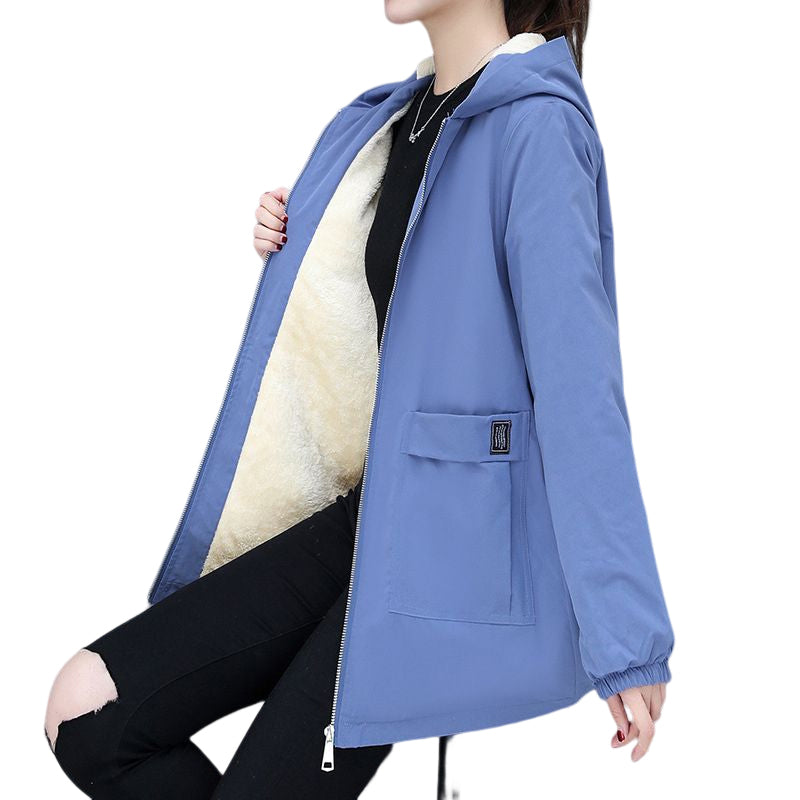 Fleece Solid Color Coat