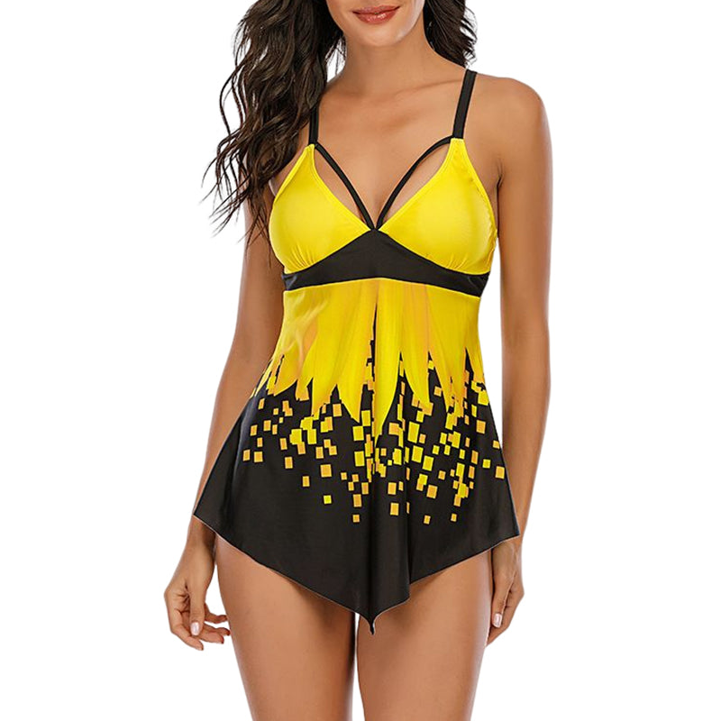 Gradient Print Sexy Swimsuit