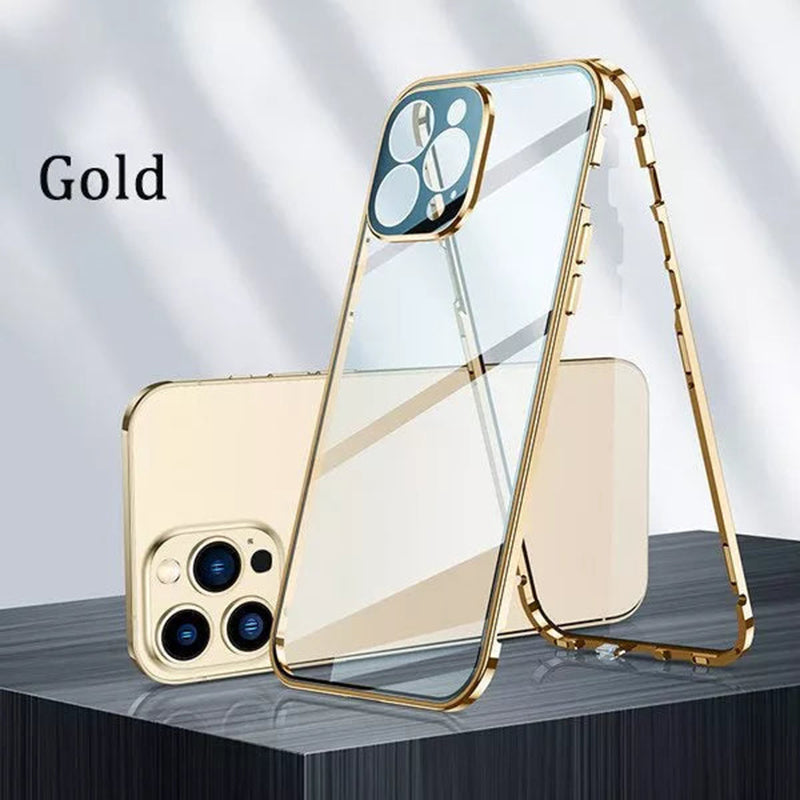 Magnetic Tempered Glass Double-Sided Phone Case