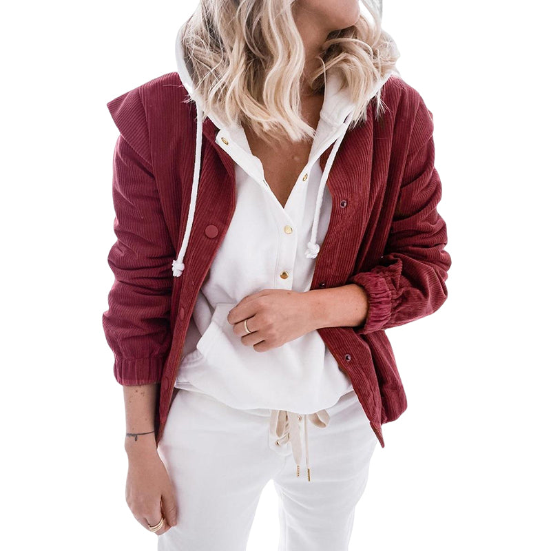 Lapel Corduroy Jacket
