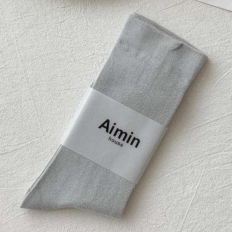 Girls' Solid Color Socks