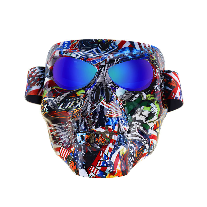 Skull Dustproof Motorcycle Goggles Mask