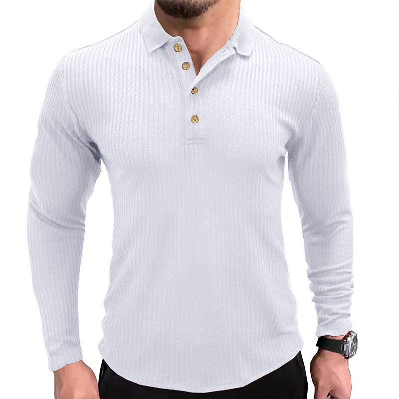 Lapel Striped POLO Shirt