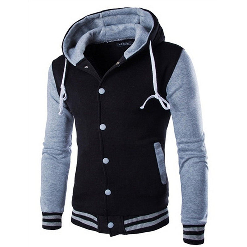 Men's Hooded Baseball Jacket