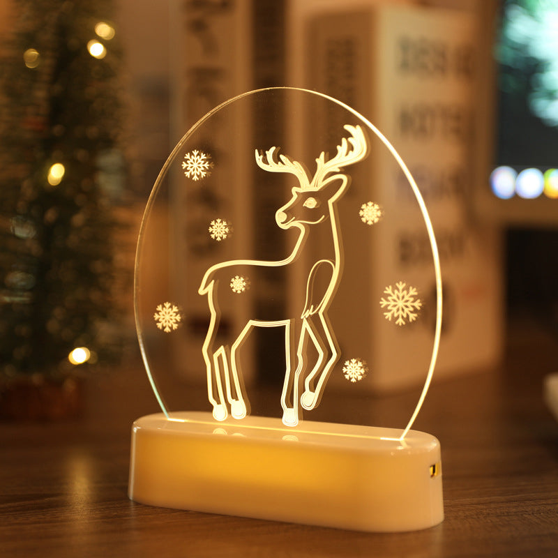 Acrylic Night Light for Christmas Gifts